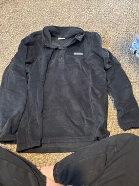 Columbia Black Fleece Pullover Jacket